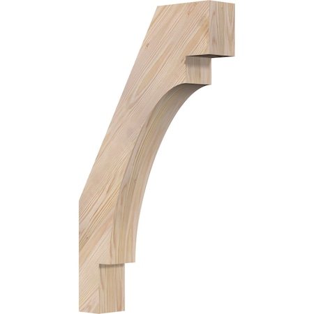 Ekena Millwork 3 1/2"W x 16"D x 28"H Merced Smooth Knee Brace, Douglas Fir BRC04X16X28MRC00SDF
